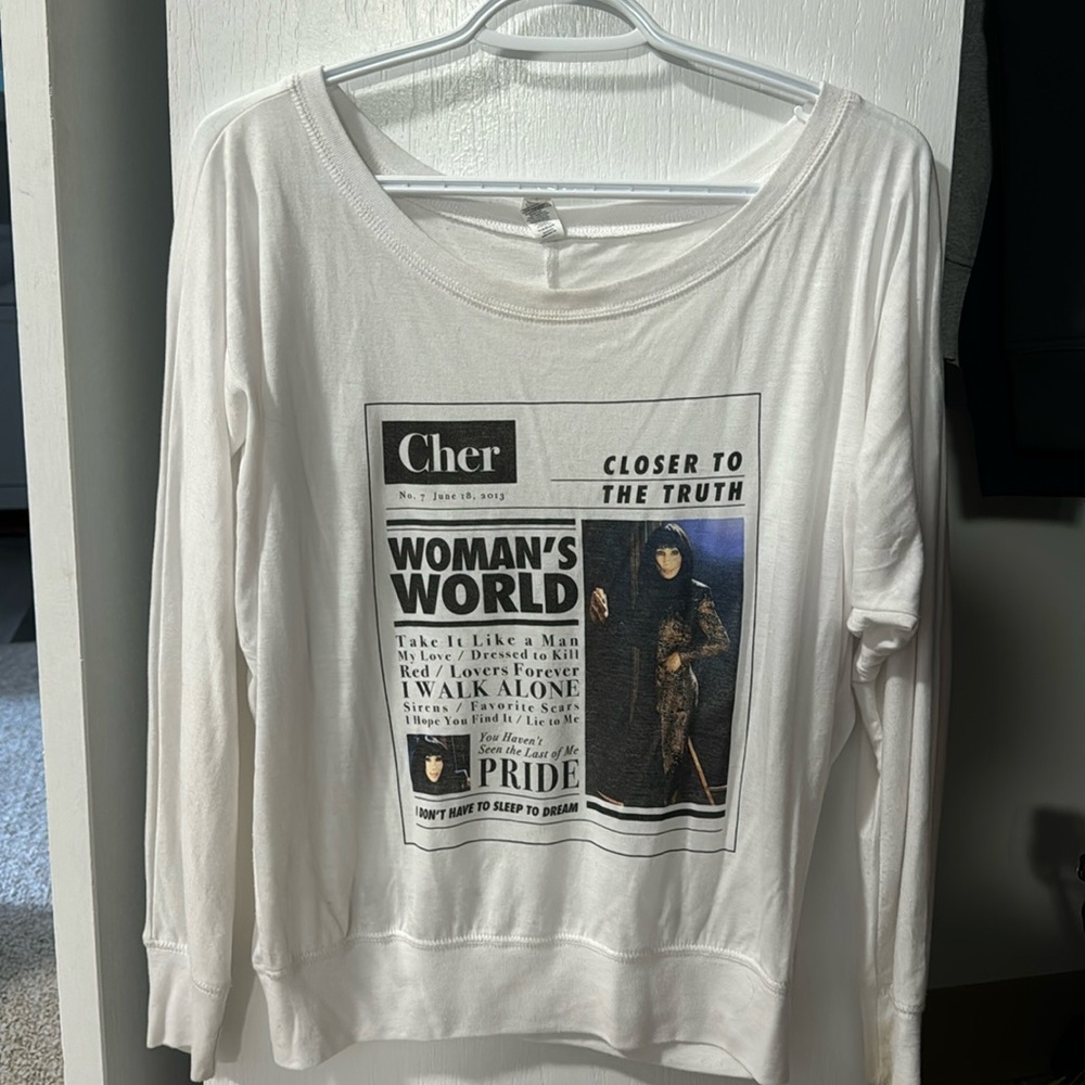 Cher concert long sleeve shirt
